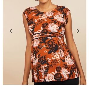 Motherhood maternity peplum blouse. EUC